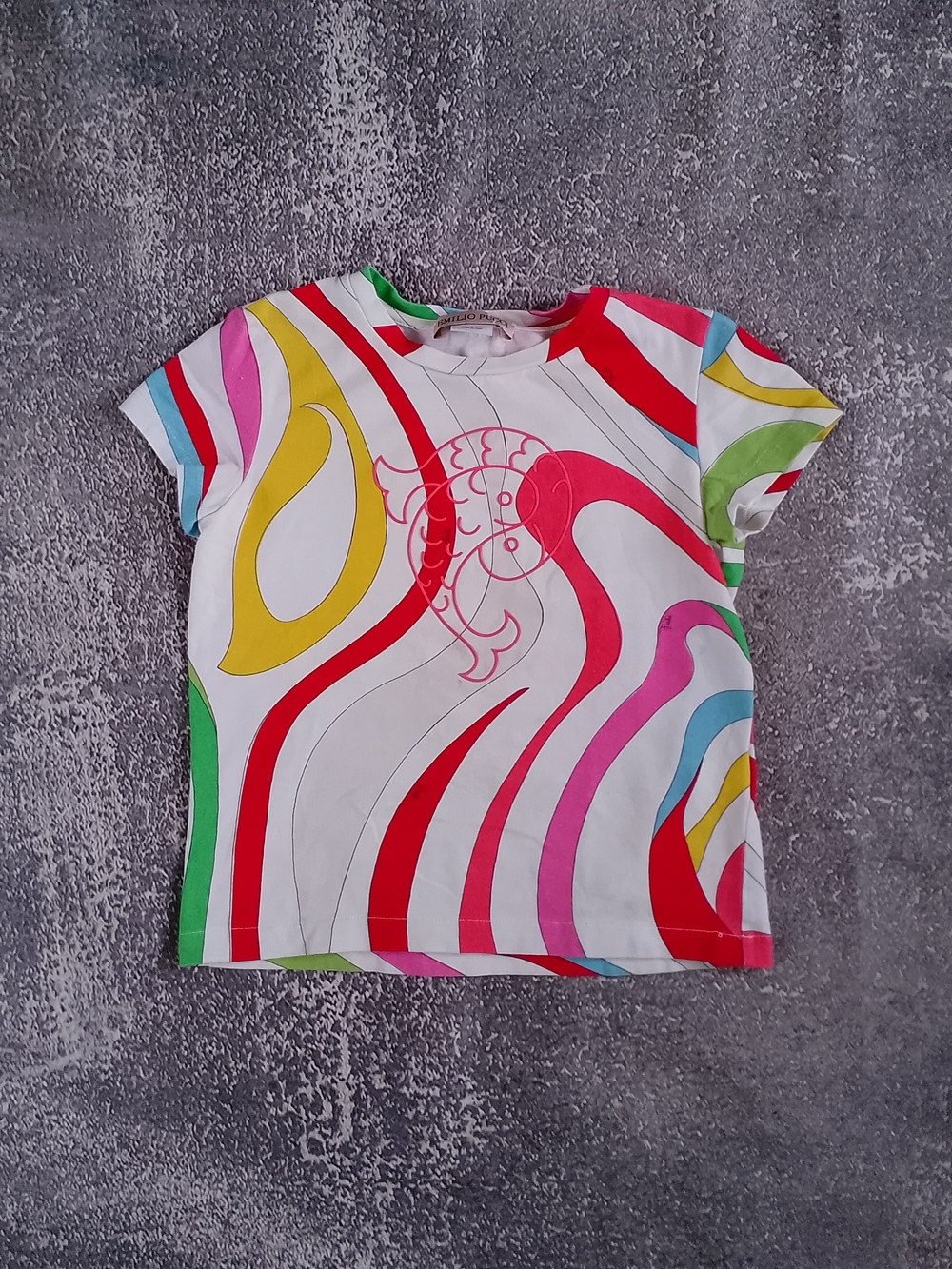 EMILIO PUCCI Fish Multicolour Kids T-Shirt